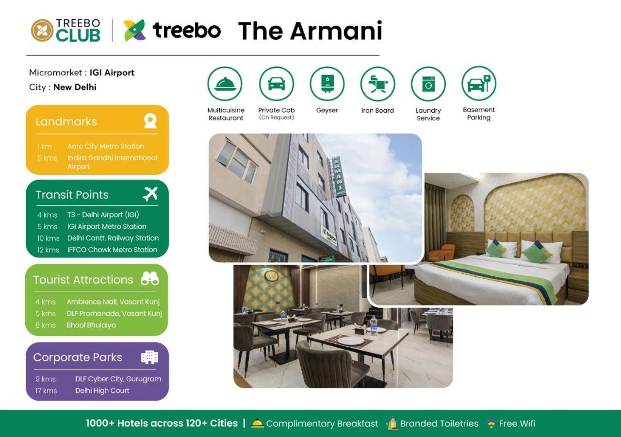 Hotel Treebo The Armani Near Igi Airport Neu-Delhi Exterior foto